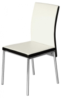Dyad Two Tone Cream And Black Dining Chair