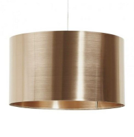Adrian Cylinder Lampshade Copper Or Chrome Colour