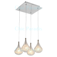 Pearl 4 Or 3 Droplet Ceiling Light