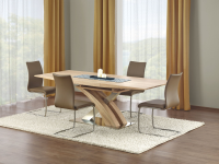 Harmony Extendable Dining Table In Sonoma Oak