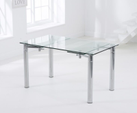 Harley Glass Top Extending Table