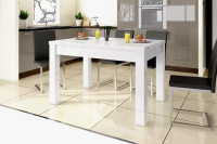 Martha High Gloss White Extendable Table From 130 cm to 260 cm