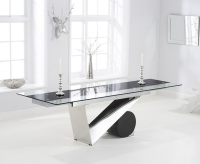 Totti Extending Glass Dining Table