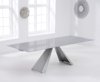 Sherlock Light Grey Glass Dining Table