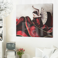 Dancing Senora Embossed Contemporary Wall Art