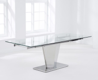 Lucy Glass Top Extending Table