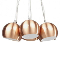 Hubba Copper and White 7 Light Fitting