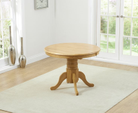 Phylis Round Oak Extending Dining Table
