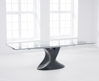 Maxim Grey High Gloss Base Extending Table