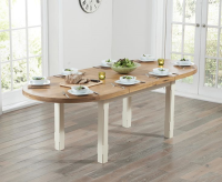 Mavis Oak And Cream Extending Table