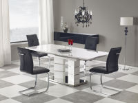 Raphael White High Gloss Extendable Table