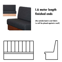 1.6 Meter length Plain Bench Seat