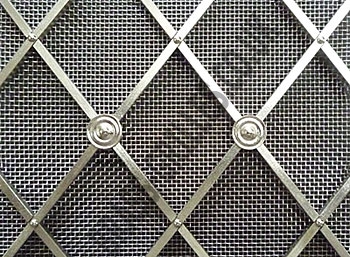 Grilles with Satin Chrome Mesh