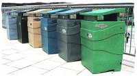 Recycled Plastic Outdoor Rubbish Bins