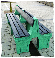 Vandal Resistant Recycled Plastic Benches