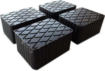 Rubber Bases for Scissor Lifts