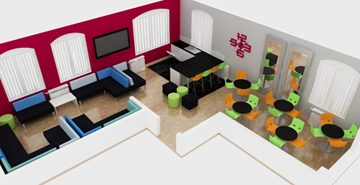 3D Space Planning Service For Office Breakout Areas