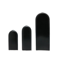 PVC Flat Sleeves, Glossy Black Grips 