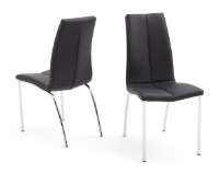 Ada Black Leather Dining Chair
