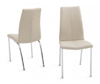 Ada Cream Leather Dining Chair