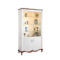 Adelise High Gloss White Display Cabinet