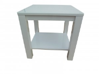 Adriel Square White Gloss Side Table