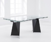 Aiden Black Extending Dining Table 180 cm to 260cm