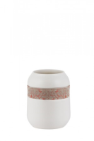Airlia Cream Vase With Fabric Detail