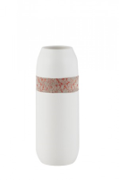Airlia Large Cream Vase With Fabric Detail