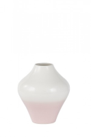 Aislin White And Pink Ceramic Vase