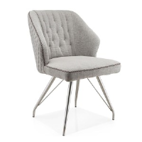 Aitana Light Grey Fabric Dining Chair