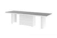 Akiko 14 to 16 Seater  White And Grey Dining Table