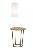 Alasdair Brown High Gloss Side Table With Lamp