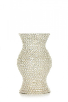 Allure Gold Plated And Crystal Vase