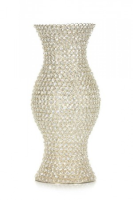 Allure Large Gold Plated And Crystal Vase