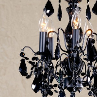 Alysia Black Chandelier Ceiling Light - 5 arms