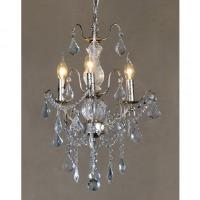 Alysia Silver Chandelier Ceiling Light - 3 arms
