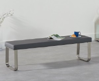 Amron Grey Dining Bench - 3 Sizes Available
