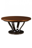 Anja High Gloss Iron Wood And Brown Gloss Dining Table 150-200cm
