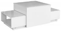 Anthon White Coffee Table With Shelf