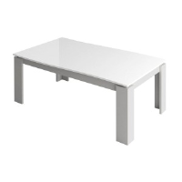 Archibald White Gloss And Grey Extendable Dining Table 200-297cm