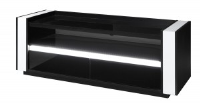 Athea Noir Black And White TV Unit With LED 143cm