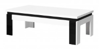 Athea White And Black Coffee Table 125cm