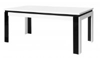 Athea White And Black Gloss Table 2 Sizes- 160cm or 180cm
