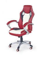 Atlas Red/Cream Height Adjustable Office Chair