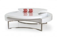 Audrey Swivel White Gloss Coffee Table