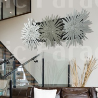 Azzuro Contemporary Flower Wall Art