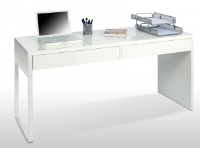 Baldrick White Gloss Office Desk