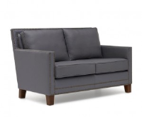 Barrington 2 Seater Grey Leather Sofa