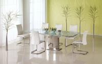 Beatrice Extending Glass Top Dining Table